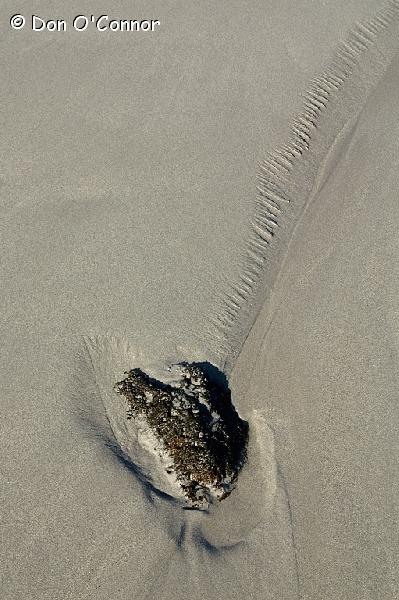 Abstract patterns in the sand.
