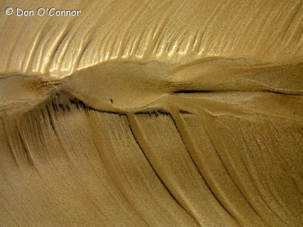 Abstract sand patterns.
